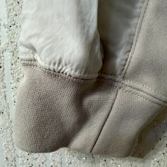 Nike Girls Hooded Jacket Beige Long Windbreaker Full Zip Youth Small S - Picture 14 of 16